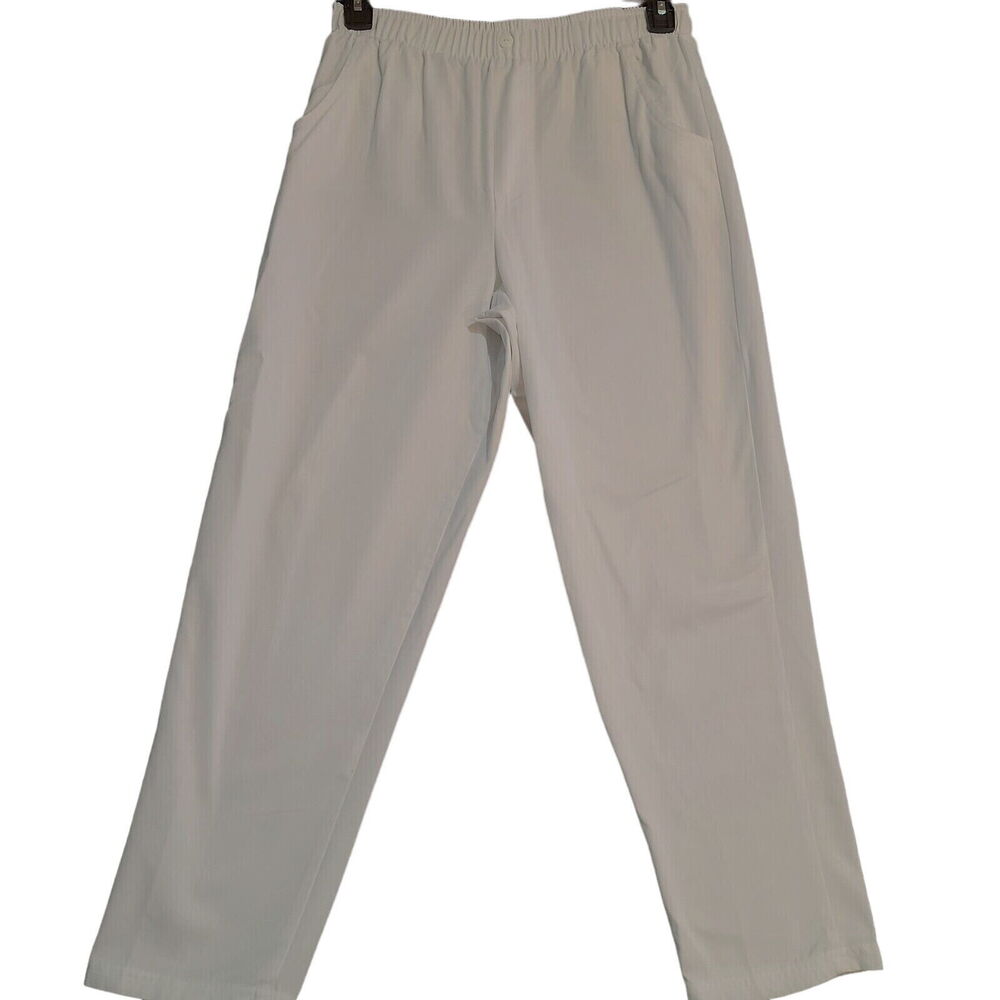 Bobbie Brooks Womens Pants White Size 10P Cotton/Polyester Blend Pullon Stretch